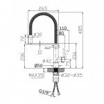 Bruma Mentha Bateria kuchenna jednouchwytowa Chrom 1220026CR
