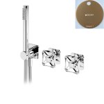 Bruma Navy Bateria natryskowa podtynkowa z zestawem natryskowym Sunset 1901421SS