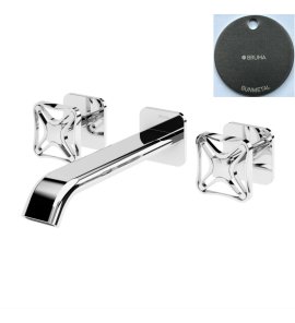 Bruma Navy Bateria umywalkowa podtynkowa 3-otworowa bez korka Gunmetal 1908601MG