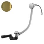 Bruma Odpływ wannowy klik-klak z napełnianiem przez przelew i syfonem Gold PVD 1610006PO