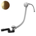 Bruma Odpływ wannowy klik-klak z napełnianiem przez przelew i syfonem Sunrise PVD 1610006PR