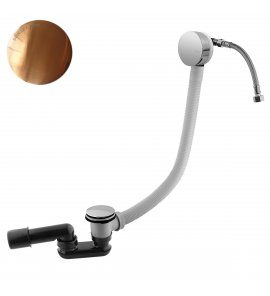 Bruma Odpływ wannowy klik-klak z napełnianiem przez przelew i syfonem Sunset PVD 1610006PS