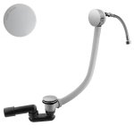 Bruma Odpływ wannowy klik-klak z napełnianiem przez przelew i syfonem Pure White 1610006PW