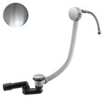 Bruma Odpływ wannowy klik-klak z napełnianiem przez przelew i syfonem Satinox 1610006ST