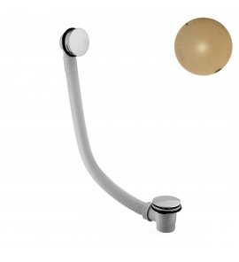 Bruma Odpływ wannowy z systemem przelewowym Gold 24kt/Or 24kt 1610010OR