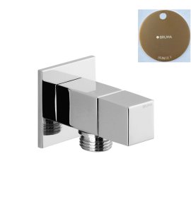 Bruma Przyłącze kątowe węża z zaworem 1/2" Sunset 1262002SS