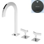 Bruma Royale Bateria umywalkowa 3-otworowa z korkiem Click-Clack Gunmetal 1922641MG