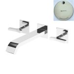 Bruma Royale Bateria umywalkowa podtynkowa 3-otworowa z korkiem Click-Clack Morning Mist 1928641MM