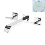 Bruma Royale Bateria umywalkowa podtynkowa 3-otworowa bez korka Pure White 1928601PW