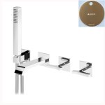 Bruma Royale Bateria wannowo-natryskowa podtynkowa z wylewką i słuchawką Sunset 1921921SS