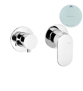 Bruma Spring Bateria natryskowy podtynkowa 2-drożna Pure White 1121620PW