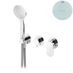 Bruma Spring Bateria natryskowy podtynkowa ze słuchawką Pure White 1122800PW