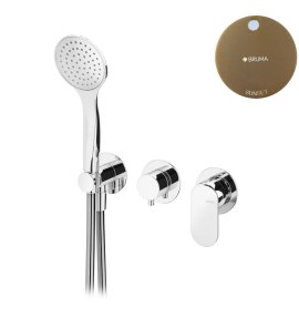 Bruma Spring Bateria natryskowy podtynkowa ze słuchawką Sunset 1122800SS