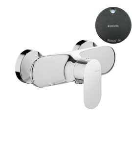 Bruma Spring Bateria prysznicowa ścienna Gunmetal 1120400MG