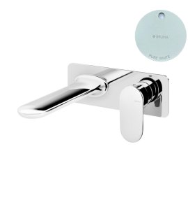 Bruma Spring Bateria umywalkowa podtynkowa z korkiem Click-Clack Pure White 1122310PW