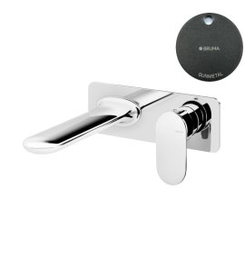 Bruma Spring Bateria umywalkowa podtynkowa z korkiem Click-Clack Gunmetal 1122310MG