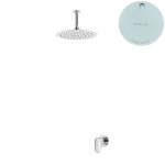 Bruma Spring Zestaw natryskowy z deszczownicą Ø 250 mm sufitową Pure White 1125609PW