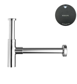 Bruma Syfon umywalkowy Gunmetal 1370001MG