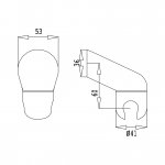 Bruma Liz Uchwyt na Słuchawkę Chrom 1455804CR