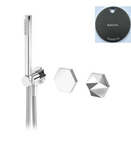 Bruma Utopia Bateria natryskowa podtynkowa 2-drożna Gunmetal 1831420MG