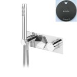 Bruma Utopia Bateria natryskowa podtynkowa 2-drożna Gunmetal 1832021MG