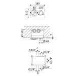 Bruma Utopia Bateria termostatyczna podtynkowa 3-drożna Night Sky 1836231NS