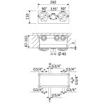 Bruma Utopia Bateria termostatyczna podtynkowa 5-drożna Sunset 1836351SS