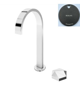 Bruma Utopia Bateria umywalkowa 2-otworowa z korkiem Click-Clack Gunmetal 1838811MG