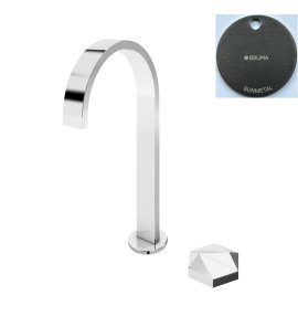 Bruma Utopia Bateria umywalkowa 2-otworowa z korkiem Click-Clack Gunmetal 1833911MG