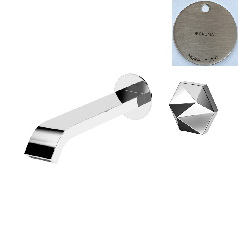 Bruma Utopia Bateria umywalkowa podtynkowa z korkiem Click-Clack Morning Mist 1838510MM