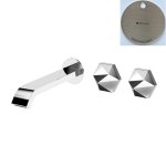 Bruma Utopia Bateria umywalkowa podtynkowa 3-otworowa z korkiem Click-Clack Morning Mist 1838710MM