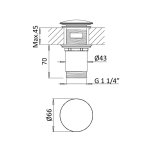 Bruma Leaf Korek Click-Clac 1 1/4\' Sunset 1385900SS