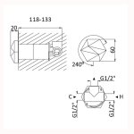 Bruma Utopia Mieszacz progresywny podtynkowy Sunrise 1836002SR