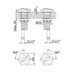 Bruma Utopia Mieszacze nablatowe Pure White 1839100PW