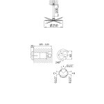 Bruma Utopia Zestaw natryskowy podtynkowy Ø 250 mm z ramieniem sufitowym Chrom 1837102CR
