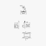 Bruma Utopia Zestaw natryskowy termostatyczny podtynkowy z deszczownicą Ø 250 mm sufitową i słuchawką Morning Mist 1837921MM
