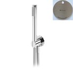 Bruma Utopia Zestaw prysznicowy z przyłączem kątowym i uchwytem do słuchawki prysznicowej i słuchawką Morning Mist 1455932MM