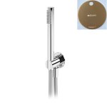 Bruma Utopia Zestaw prysznicowy z przyłączem kątowym i uchwytem do słuchawki prysznicowej i słuchawką Sunset 1455932SS