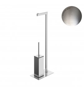 Bruma Wieszak stojący na ręczniki z uchwytami na rolki papieru i szczotką toaletową Morning Mist 1510003MM