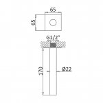 Bruma Lusa Wylewka wannowa ścienna 170 mm Sunset 1456406SS