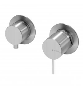 Bruma X-Alpha Bateria natryskowa podtynkowa 3-drożna Satin stainless steel 1861632IS