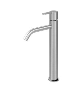 Bruma X-Alpha Bateria umywalkowa jednootworowa wysoka bez korka Satin stainless steel 1860004IS