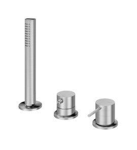 Bruma X-Alpha Bateria wannowo-natryskowa na brzeg wanny Satin stainless steel 1865012IS