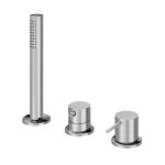 Bruma X-Alpha Bateria wannowo-natryskowa na brzeg wanny Satin stainless steel 1865012IS