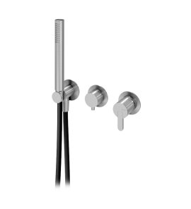 Bruma X-Alpha Bateria wannowo-natryskowa podtynkowa Satin stainless steel 1868011IS