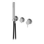 Bruma X-Alpha Bateria wannowo-natryskowa podtynkowa Satin stainless steel 1868012IS