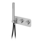 Bruma X-Alpha Bateria wannowo-natryskowa termostatyczna podtynkowa Satin stainless steel 1864401IS