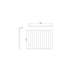 Burlington Arundel Panel wannowy boczny 70 cm Matt Green E25EMG