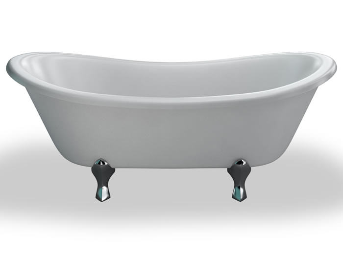 Burlington Bateau Wanna wolnostojąca 1640x700 mm Biały T10F