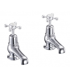 Burlington Bateria umywalkowa 2-otworowa bez pokręteł chrom T5